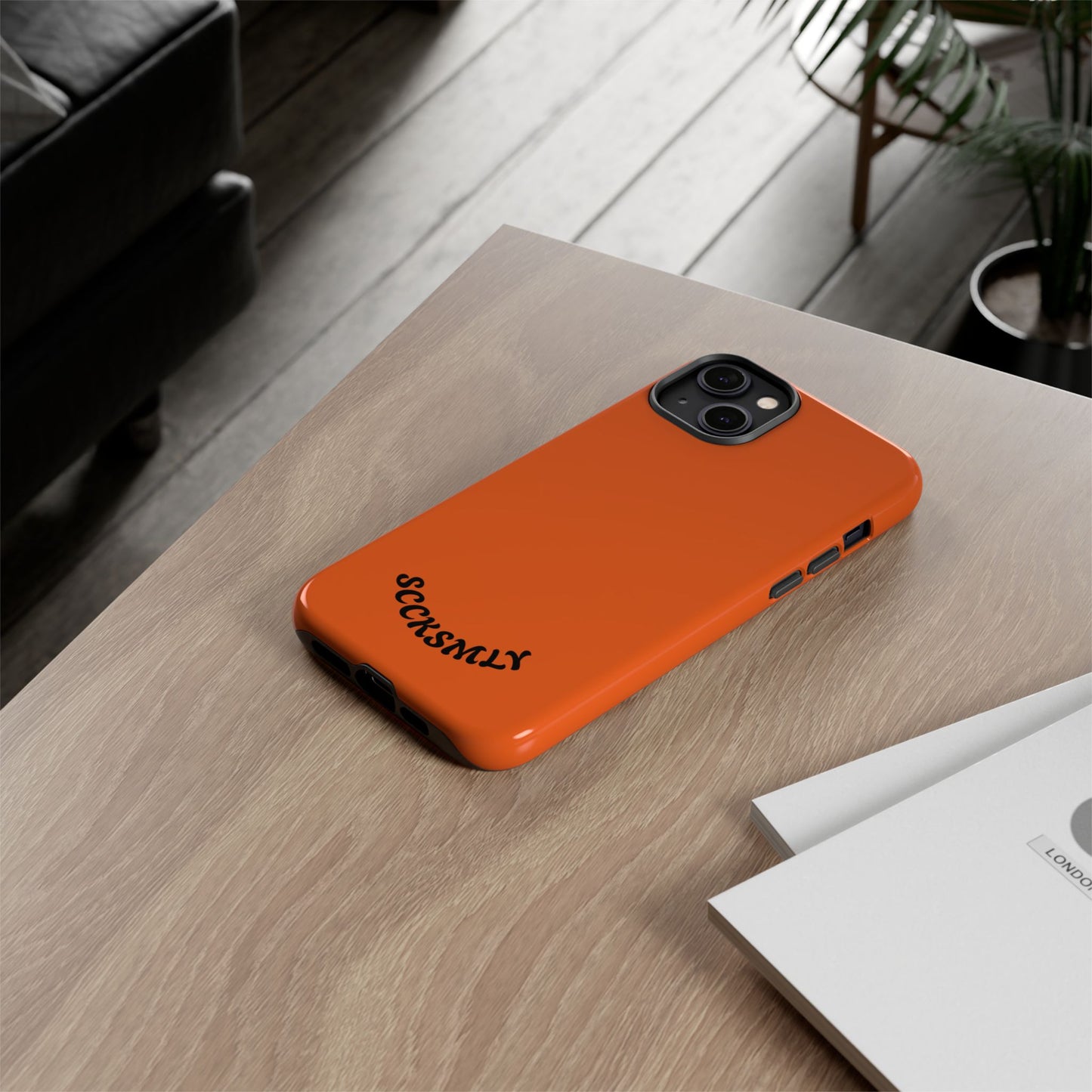 SOLID Tangerine Tough Case for Apple