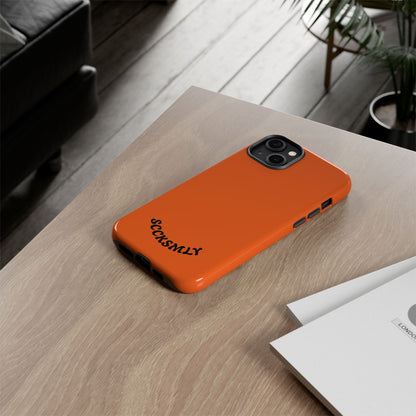 SOLID Tangerine Tough Case for Apple