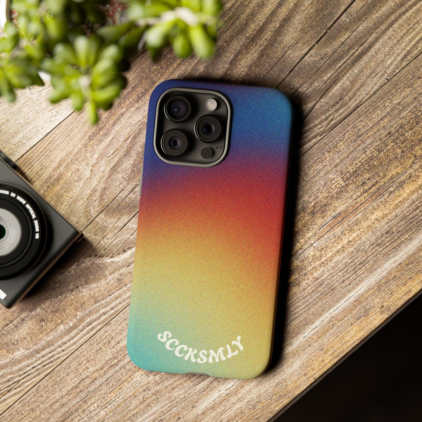 Faded Sunset Aura Tough Phone Case for Apple