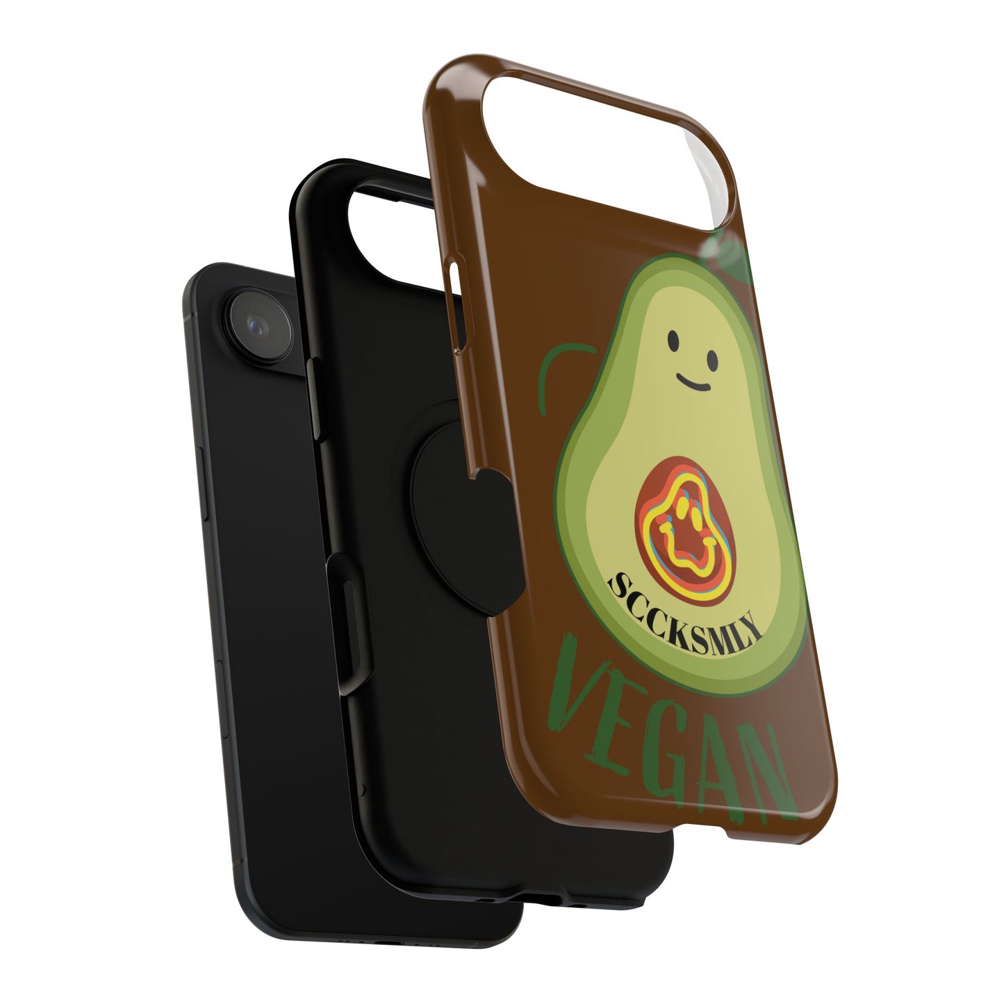 Playful Vegan Avocado Tough Phone Case Apple