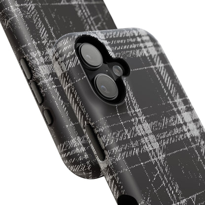 Smoky Grungy Plaid Phone Case for Apple