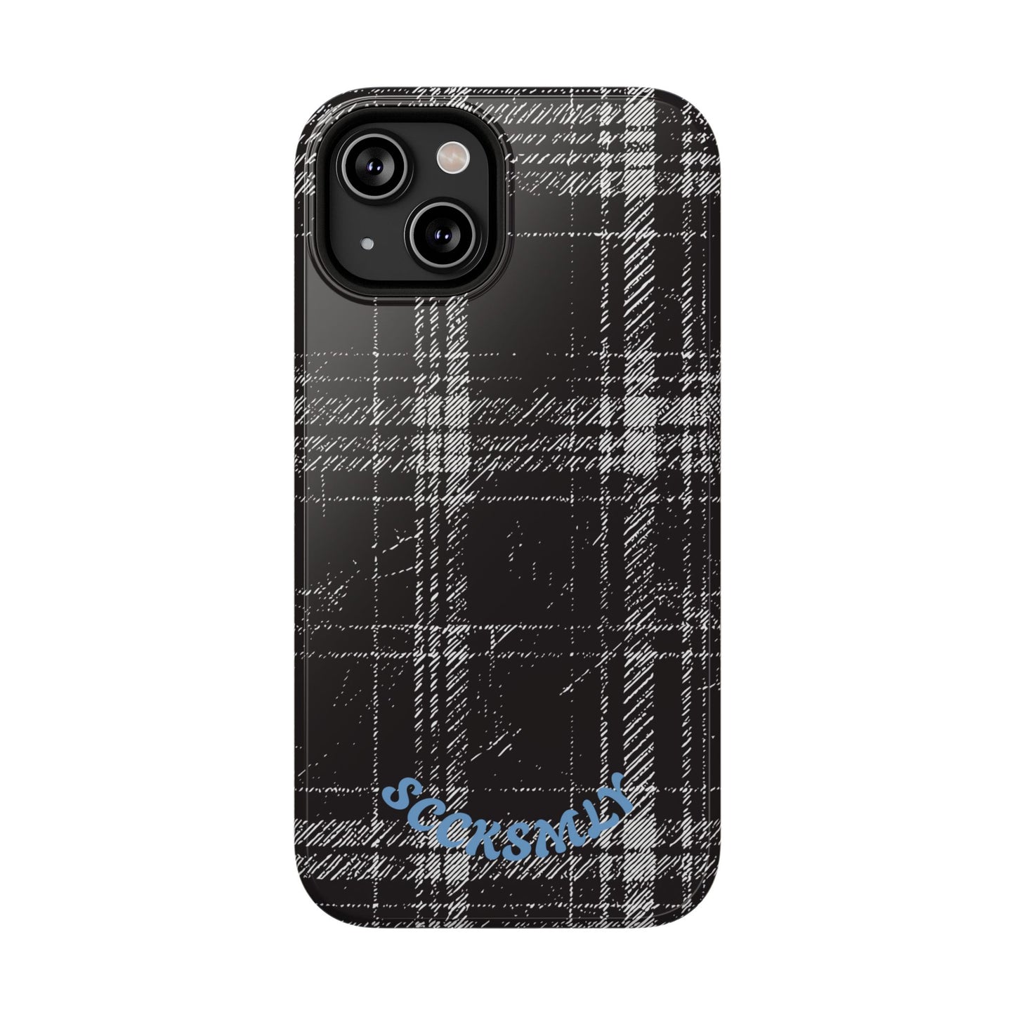 Smoky Grungy Plaid Phone Case for Apple