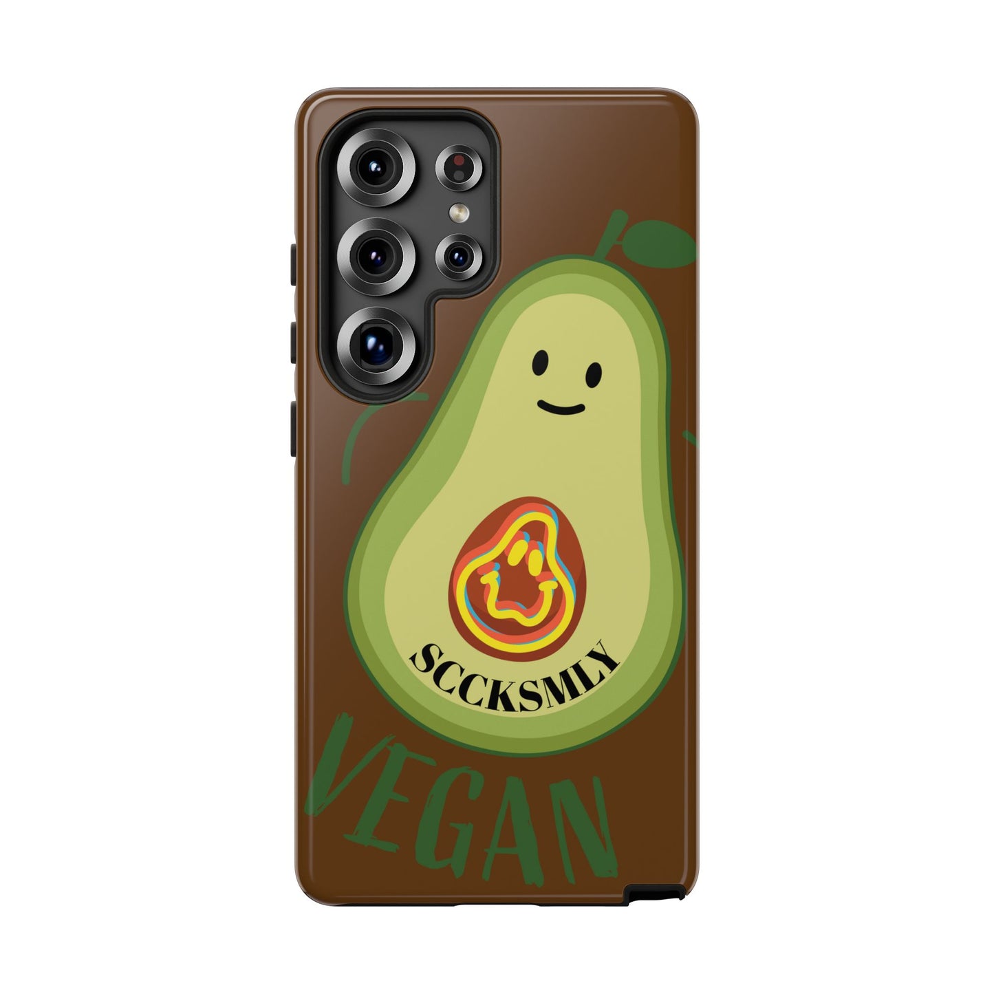 Playful Vegan Avocado Phone Case for Samsung