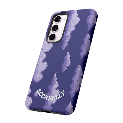 Lilac Pixel Cloud Tough Phone Case for Samsung