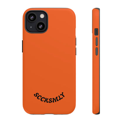 SOLID Tangerine Tough Case for Apple