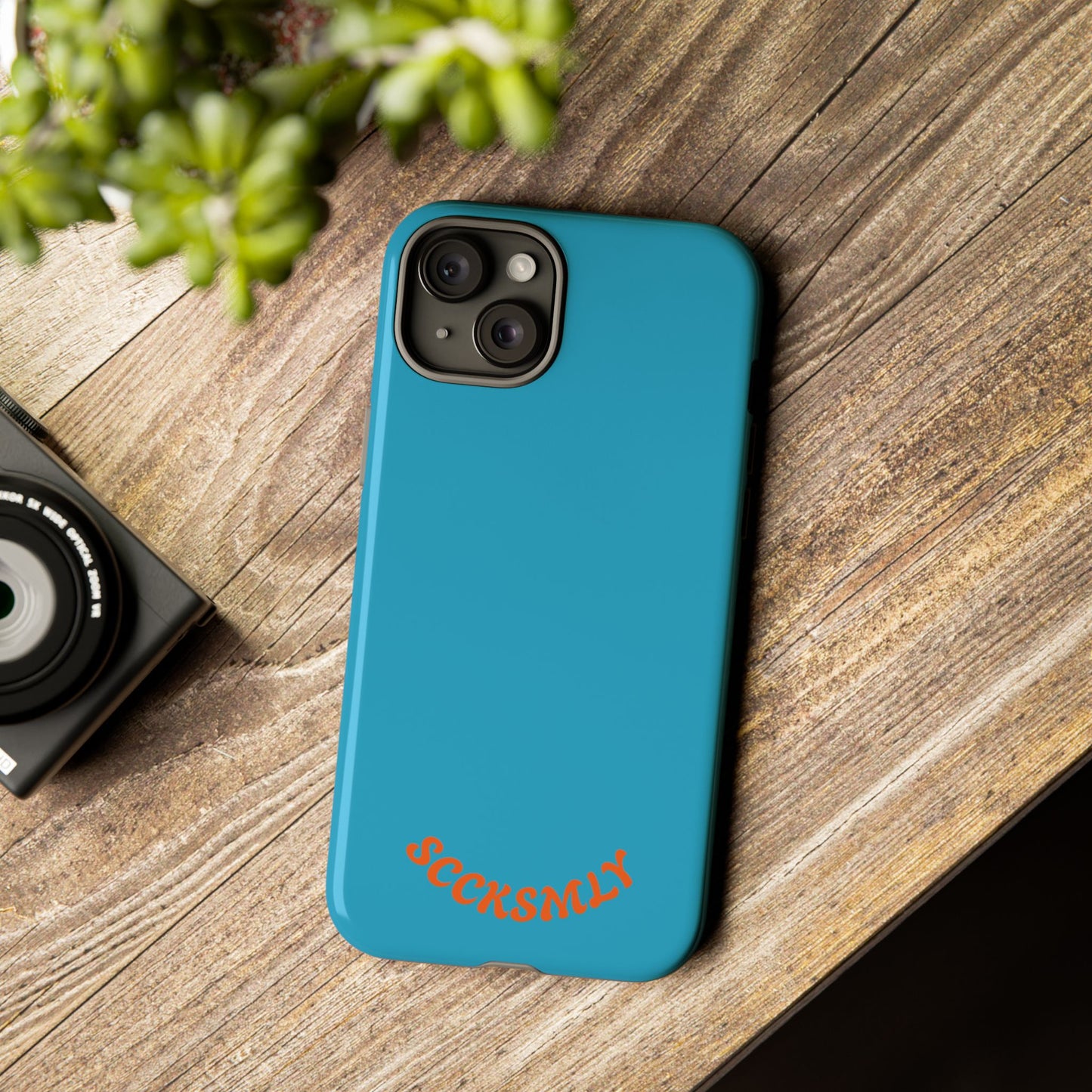 SOLID Blue Spook Tough Case for Apple