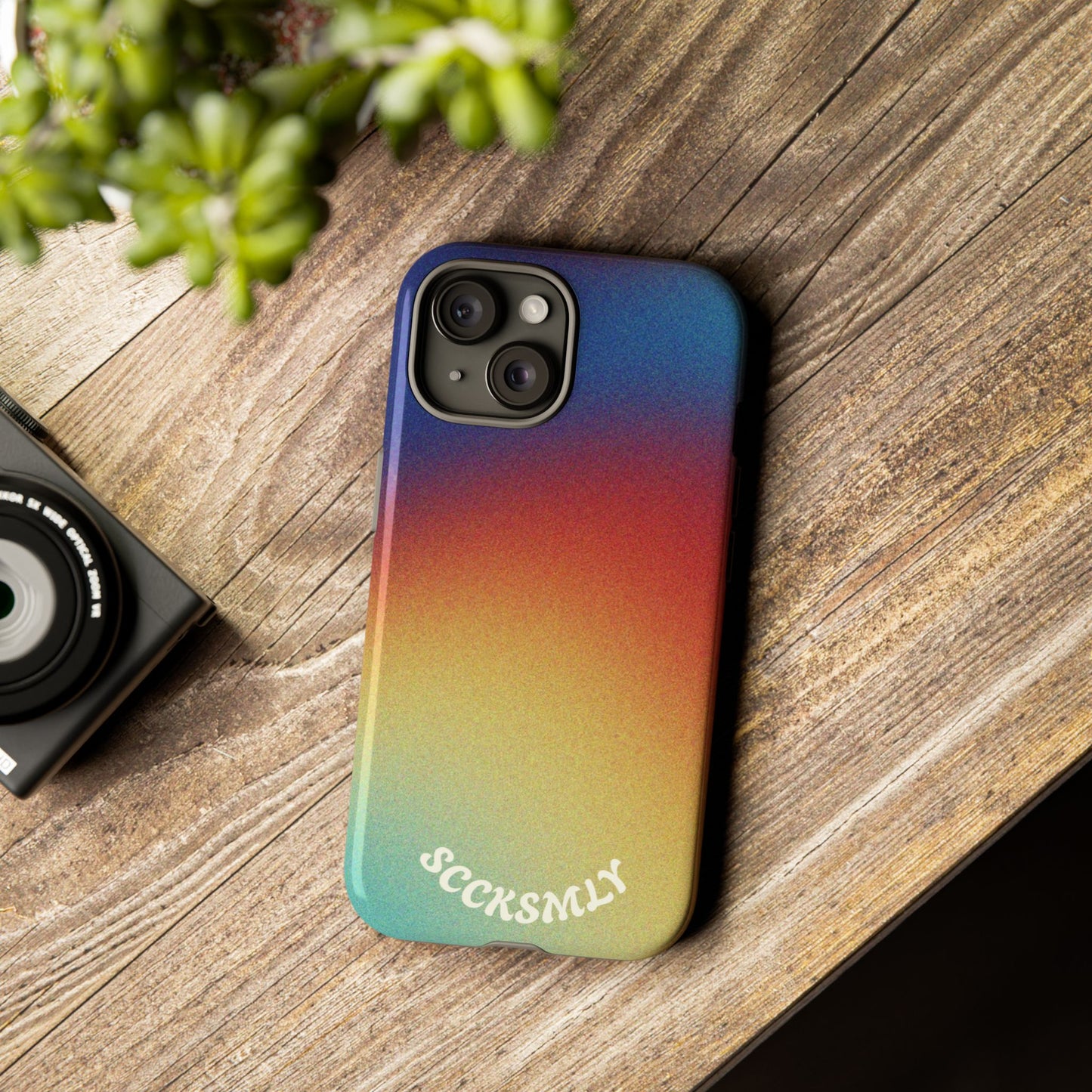 Faded Sunset Aura Tough Phone Case for Apple