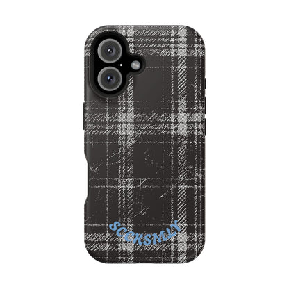 Smoky Grungy Plaid Phone Case for Apple