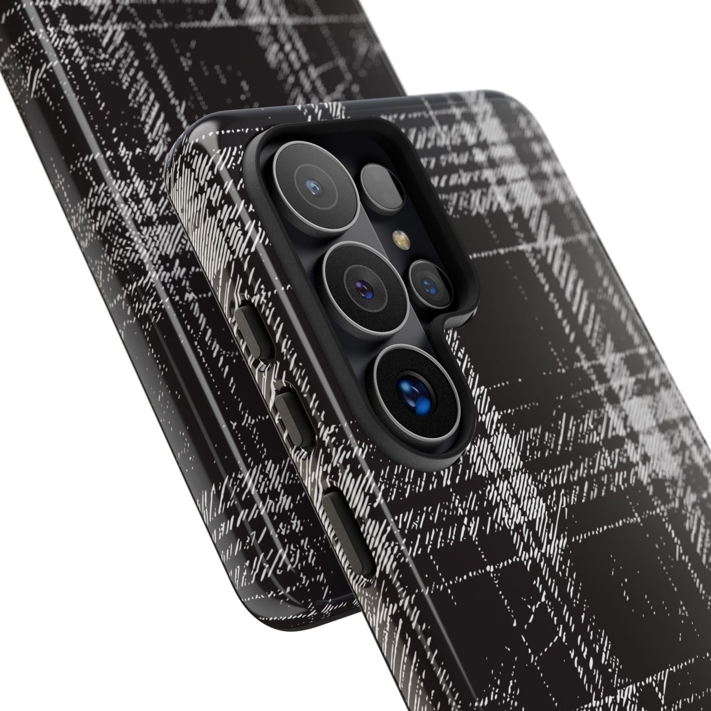 Smoky Grungy Plaid Phone Case for Samsung