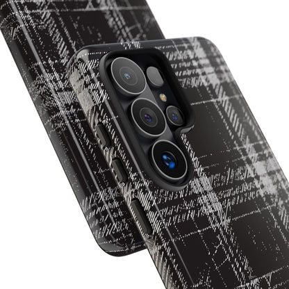 Smoky Grungy Plaid Phone Case for Samsung