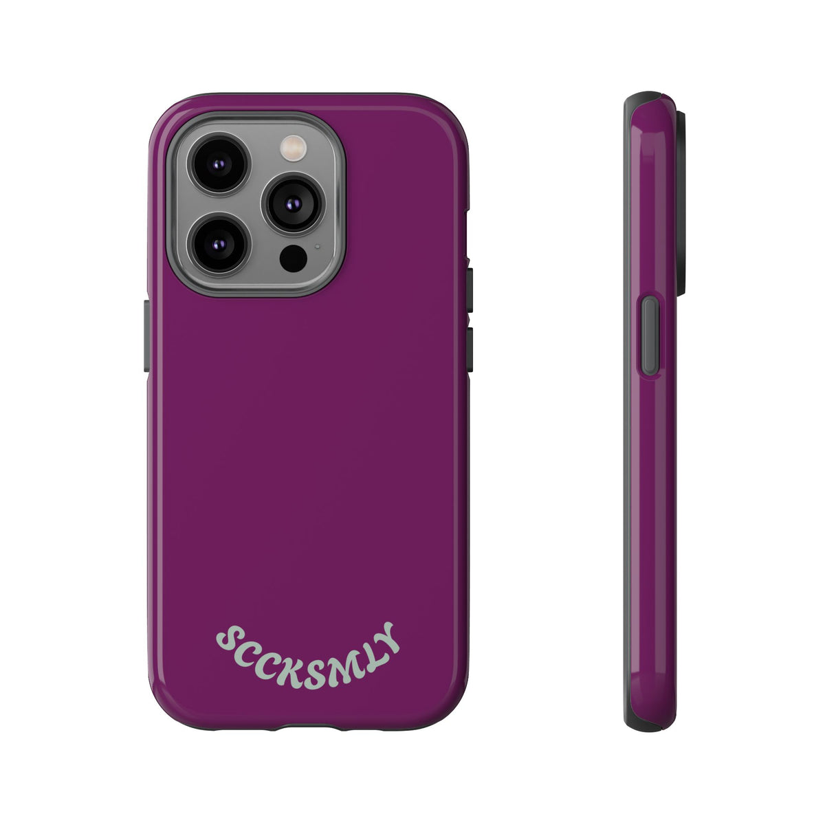 SOLID Amethyst Matte Tough Phone Case for Apple