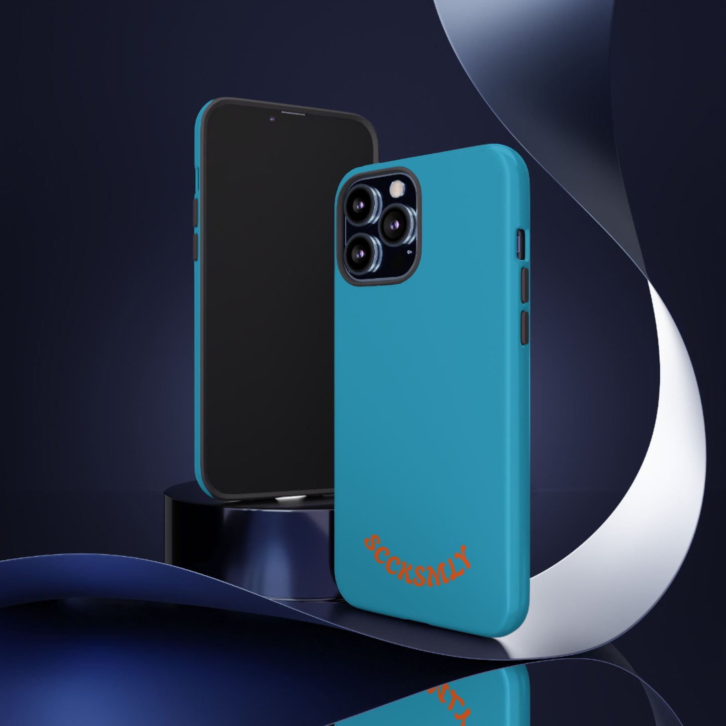 SOLID Blue Spook Tough Case for Apple