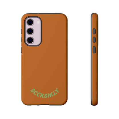 SOLID Terracotta Coal Tough Case for Samsung