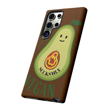 Playful Vegan Avocado Phone Case for Samsung