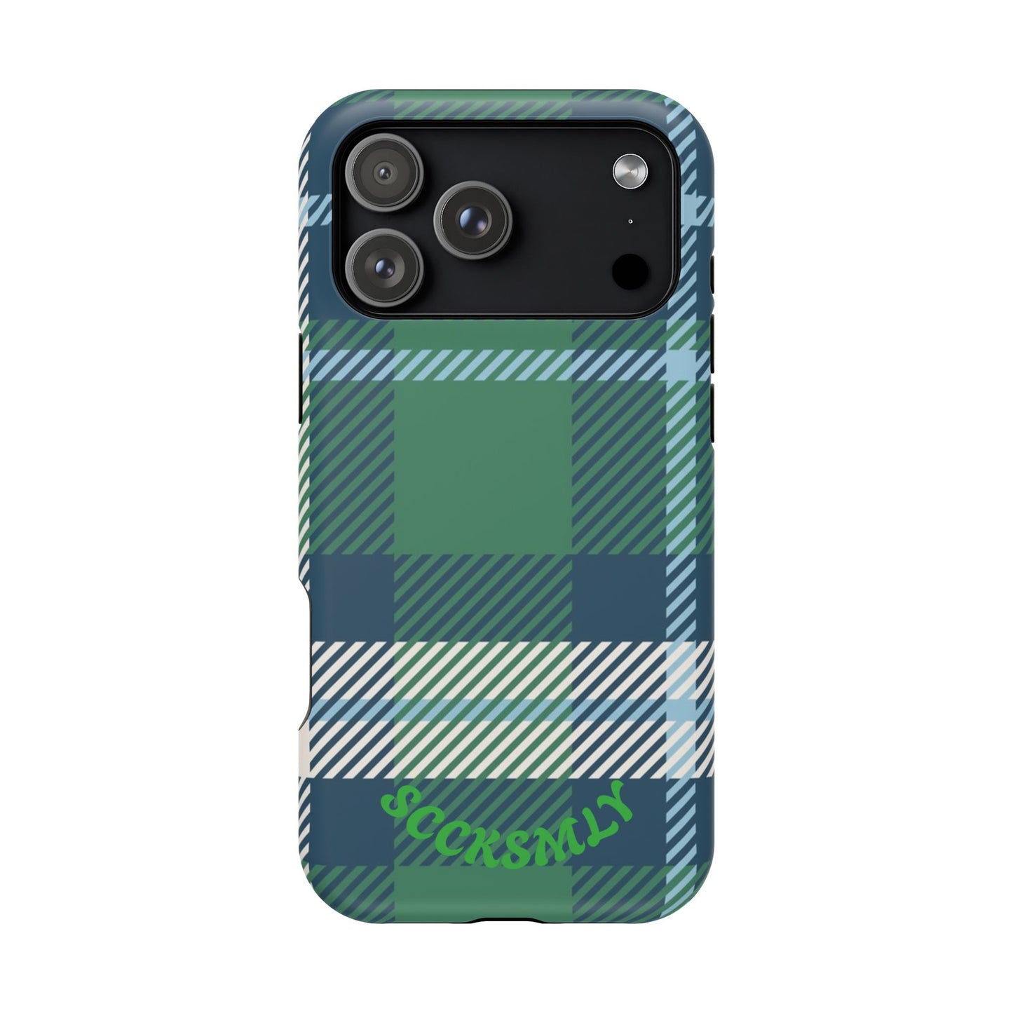 Earth and Sky Plaid Phone Case for Apple