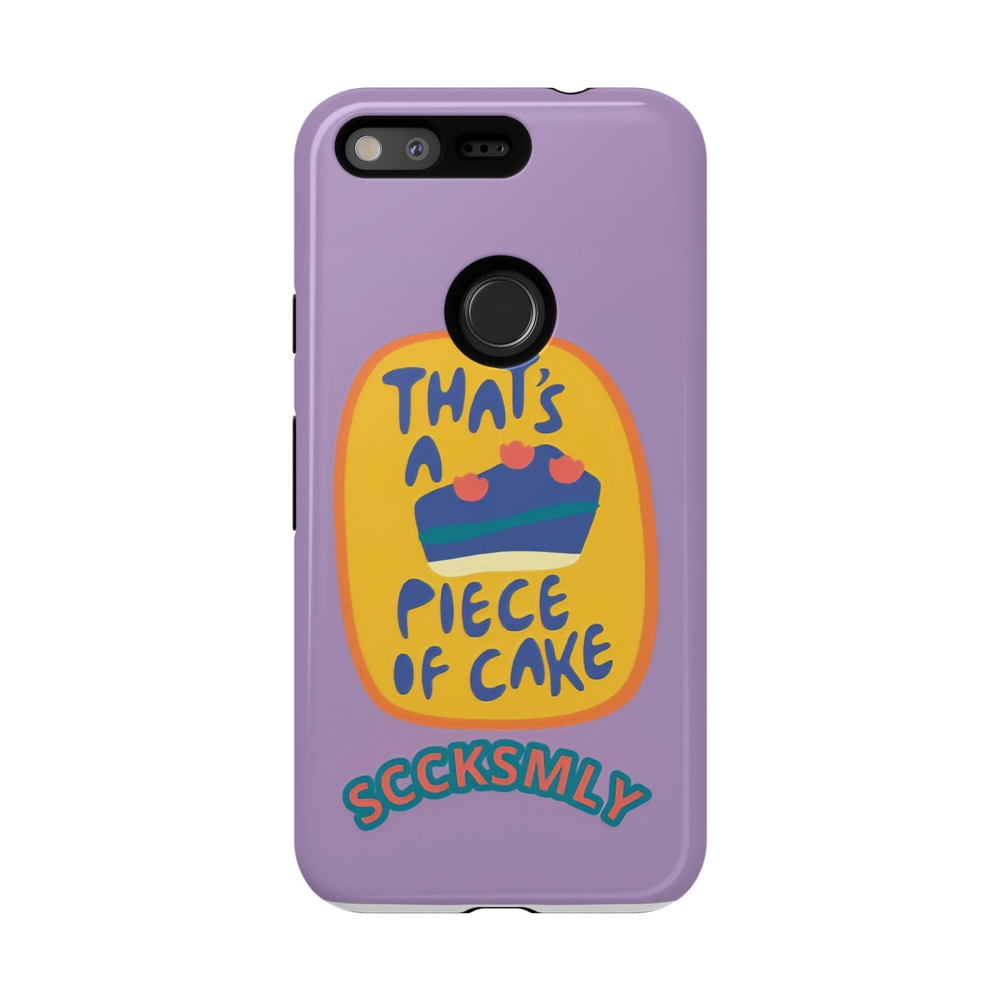 Light Purple "THAT'S A PIECE OF CAKE" Tough Phone Case for Google Pixel