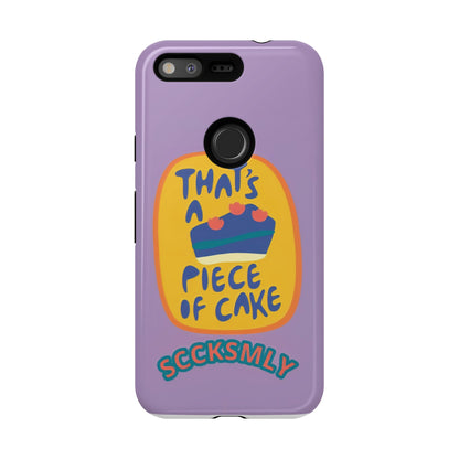 Light Purple "THAT'S A PIECE OF CAKE" Tough Phone Case for Google Pixel