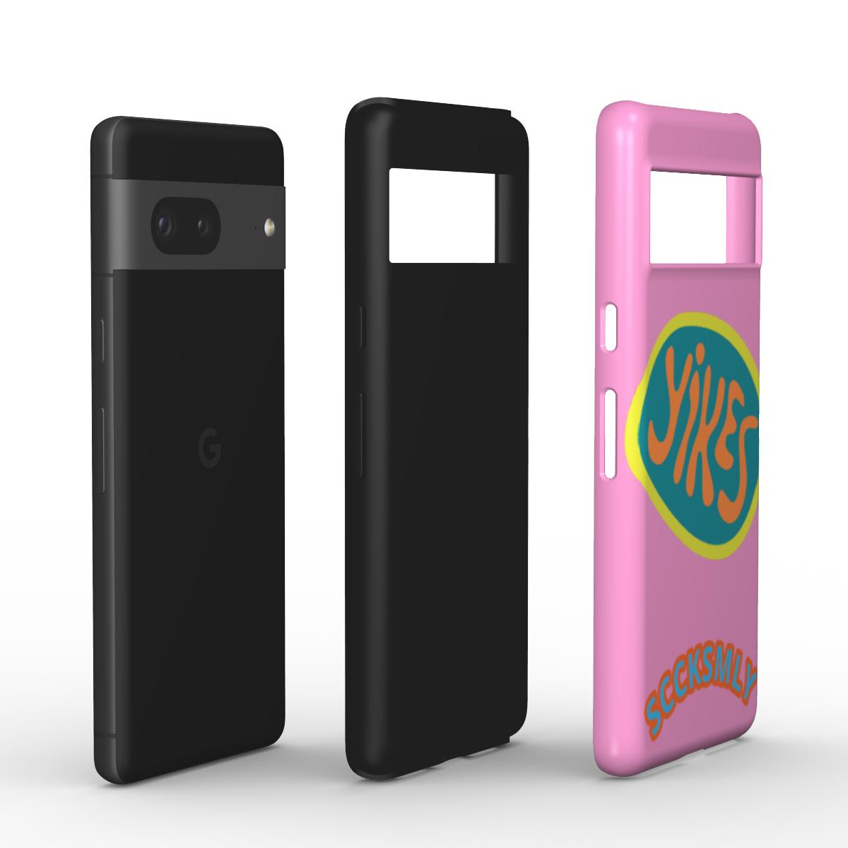 Pink "YIKES" Tough Phone Case For Google Pixel 10, 10 pro & 10 pro XL