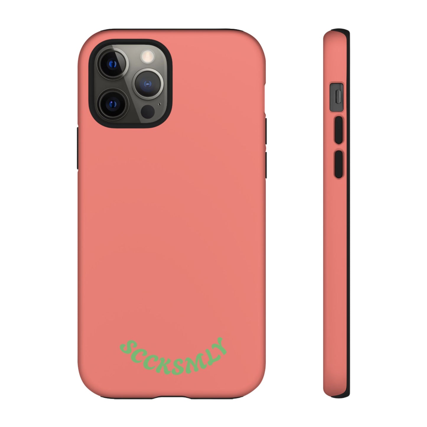 SOLID Guava Melon Wave Tough Phone Case for Apple