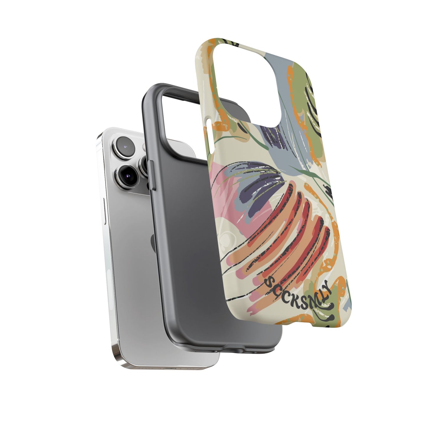 Botanical Strokes Palette Tough Phone Case for Apple