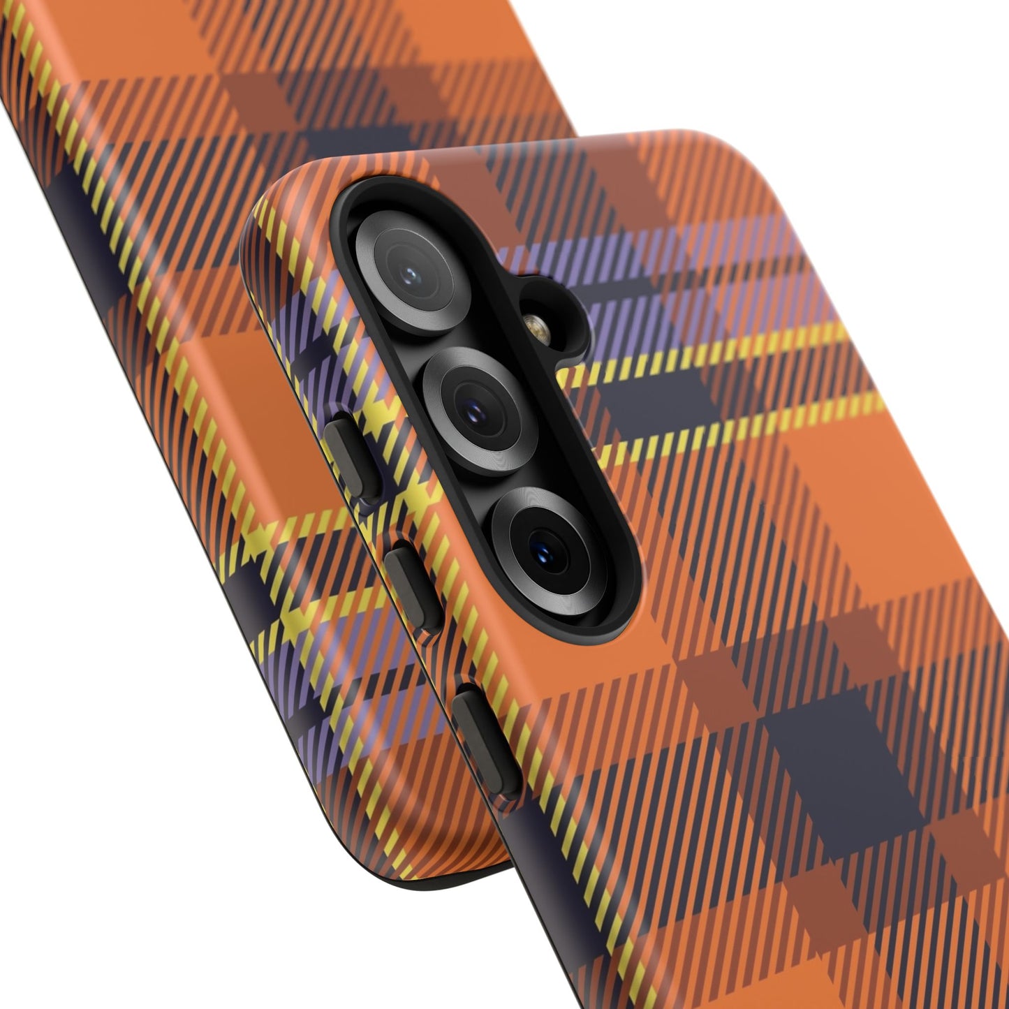 Orange Sickle Plaid Phone Case for Samsung