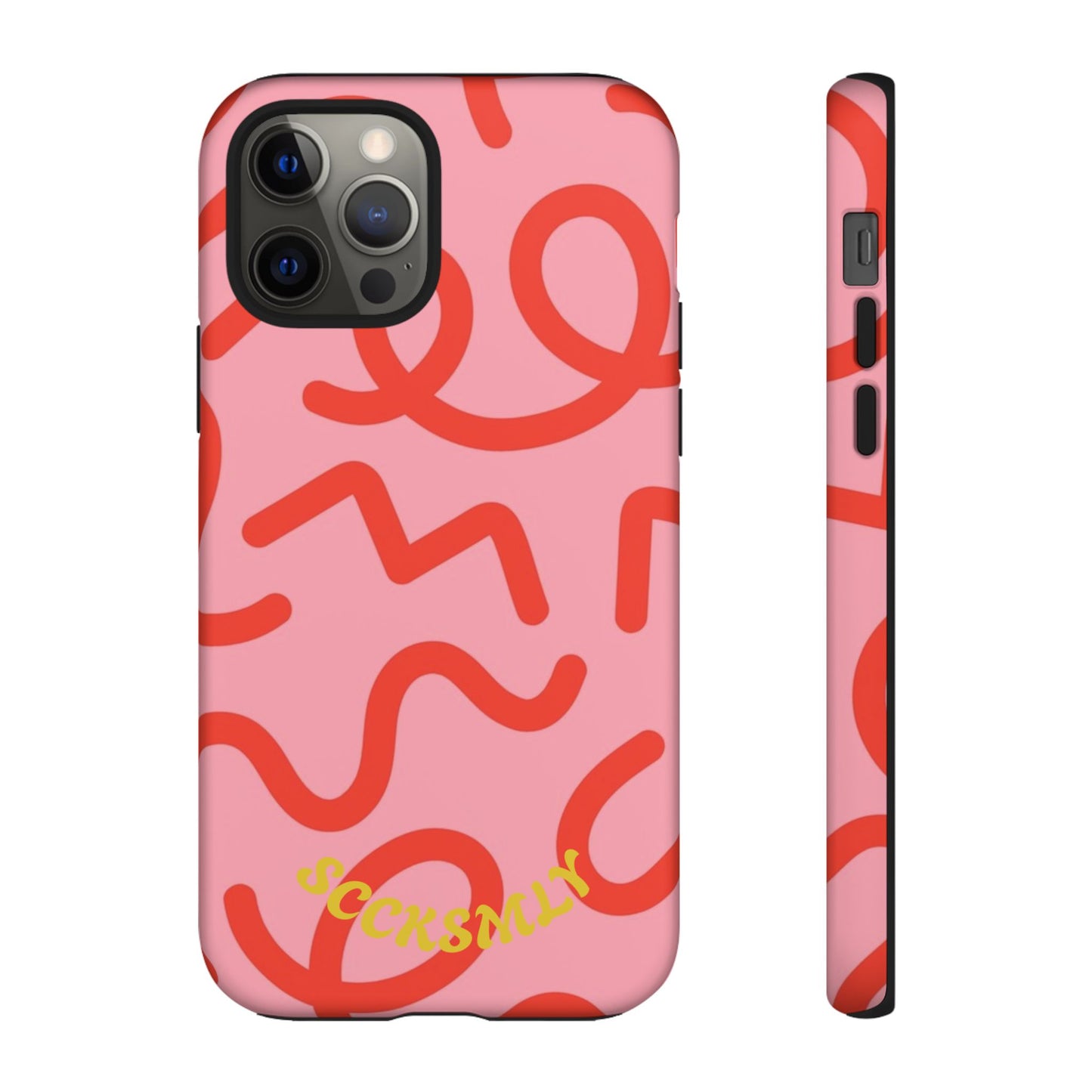 Red Candy Swirls Tough Case for Apple