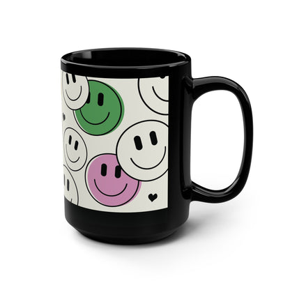 Mug Super Smiles 15 oz — Black