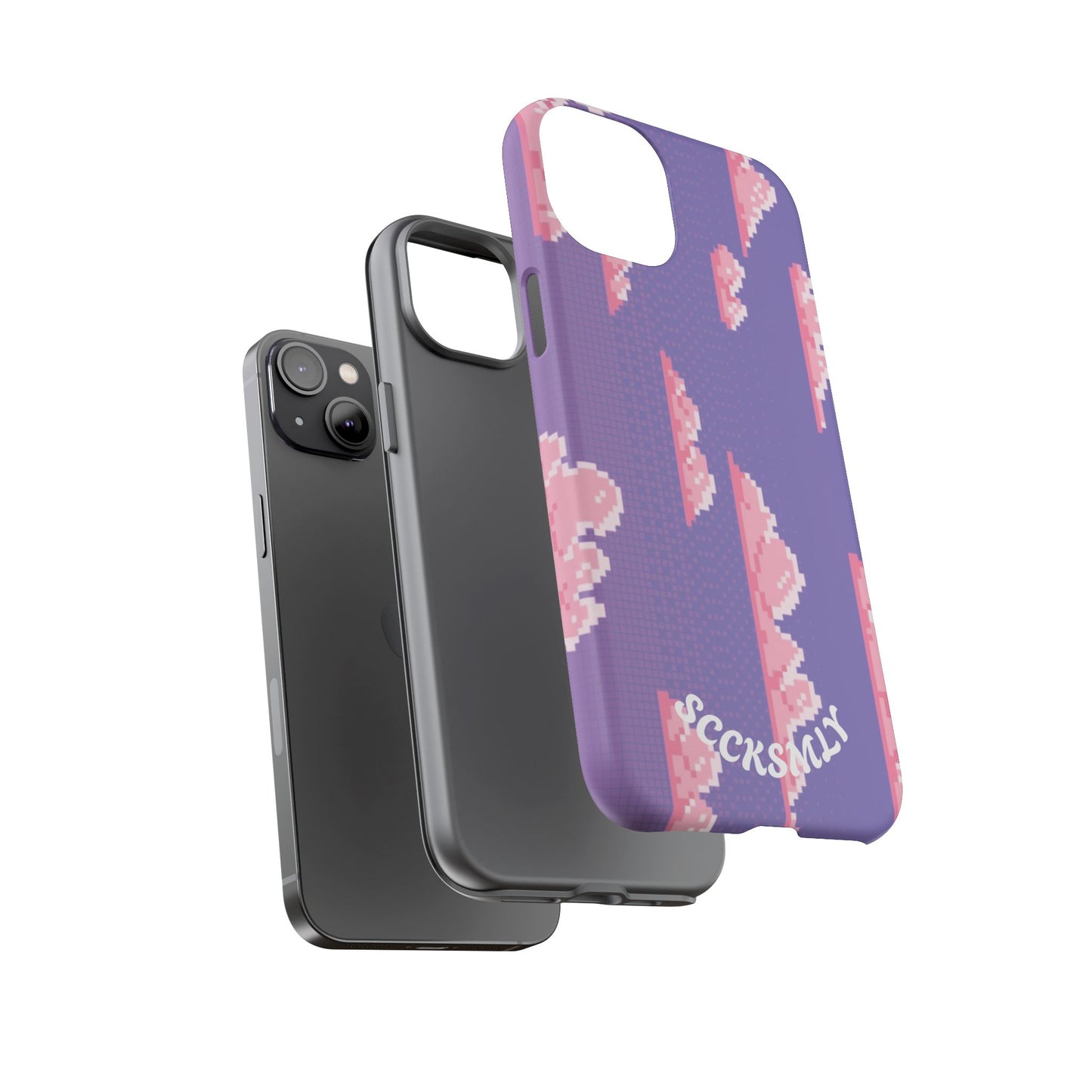 Purple Cotton Candy Sky Tough Phone Case for Apple