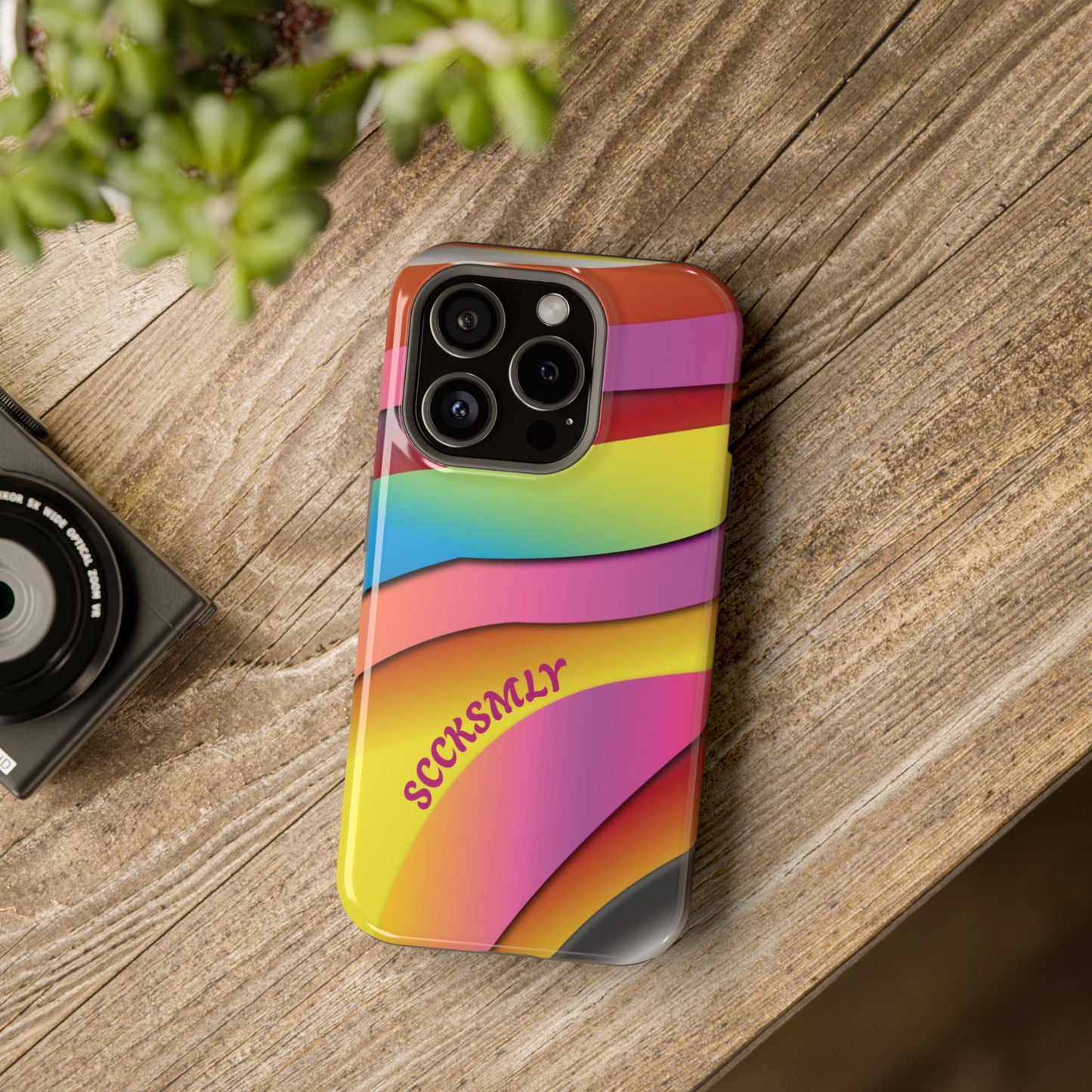 Modern Retro Rainbow Phone Case for Apple