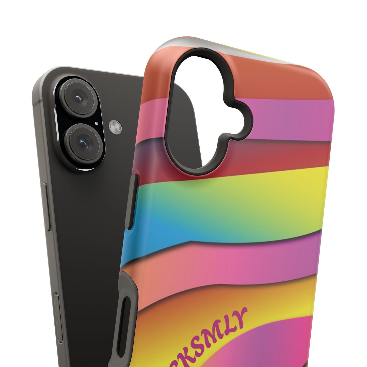 Modern Retro Rainbow Phone Case for Apple