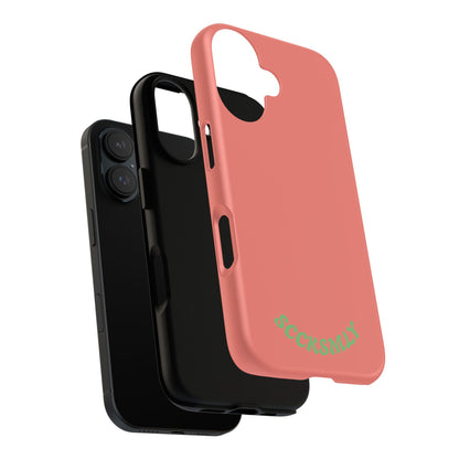 SOLID Guava Melon Wave Tough Phone Case for Apple