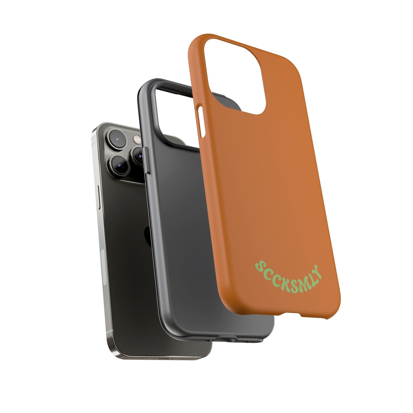 SOLID Terracotta Caoal Tough Case for Apple