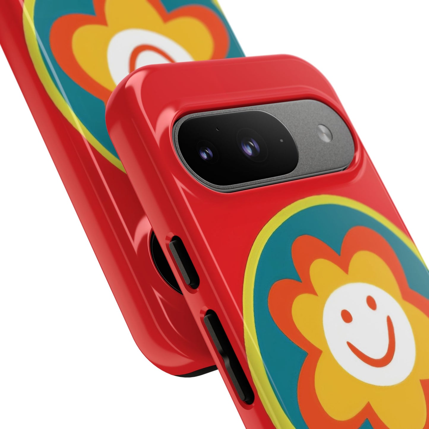Red "SUNSHINE SMILE" Tough Phone Case for Google Pixel