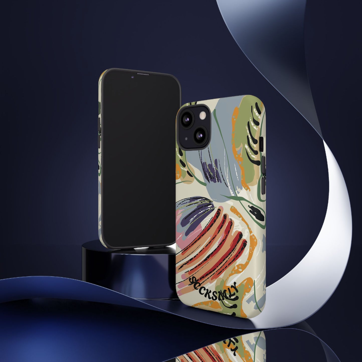 Botanical Strokes Palette Tough Phone Case for Apple
