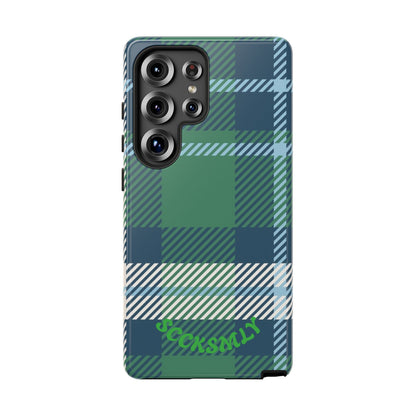 Earth and Sky Plaid Tough Phone Case for Samsung