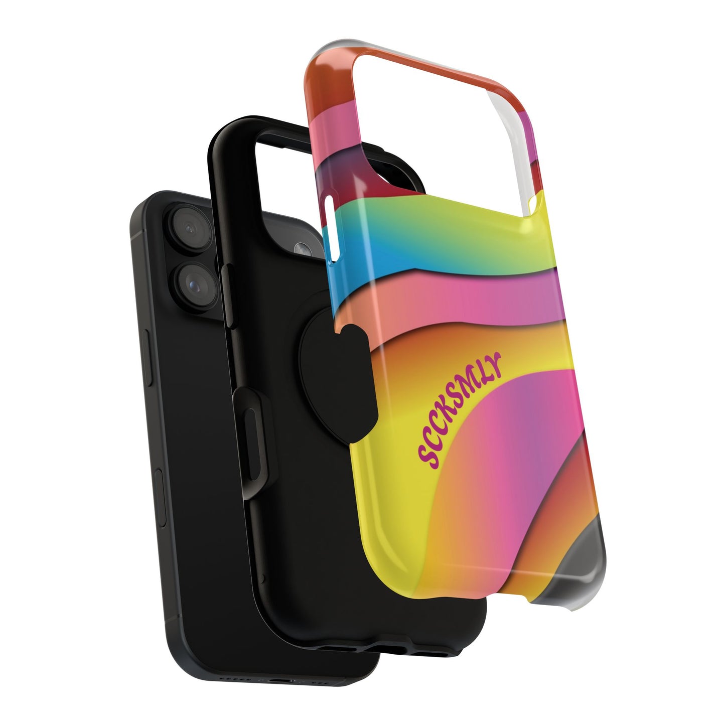 Modern Retro Rainbow Phone Case for Apple