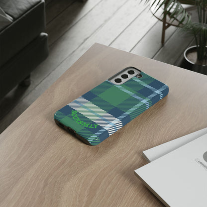 Earth and Sky Plaid Tough Phone Case for Samsung