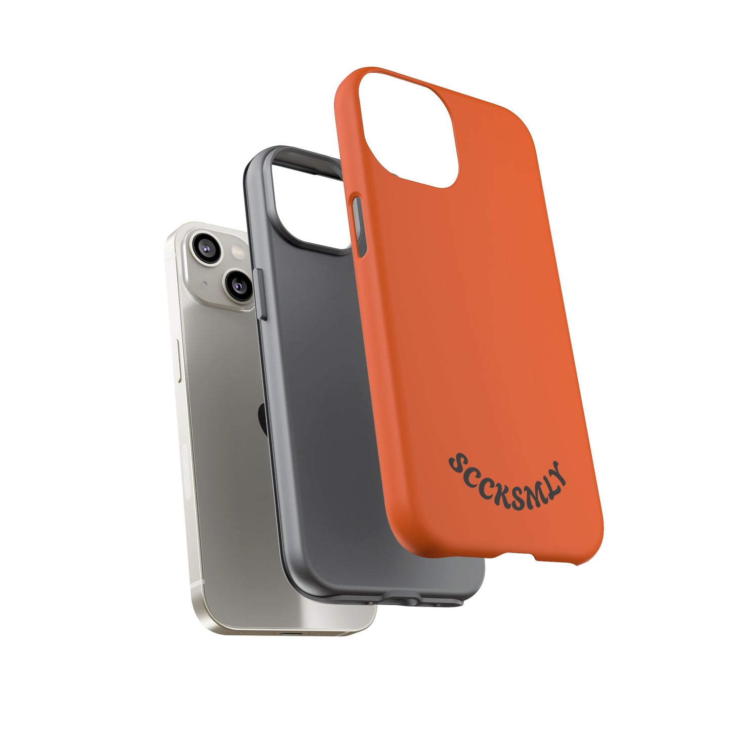 SOLID Tangerine Tough Case for Apple