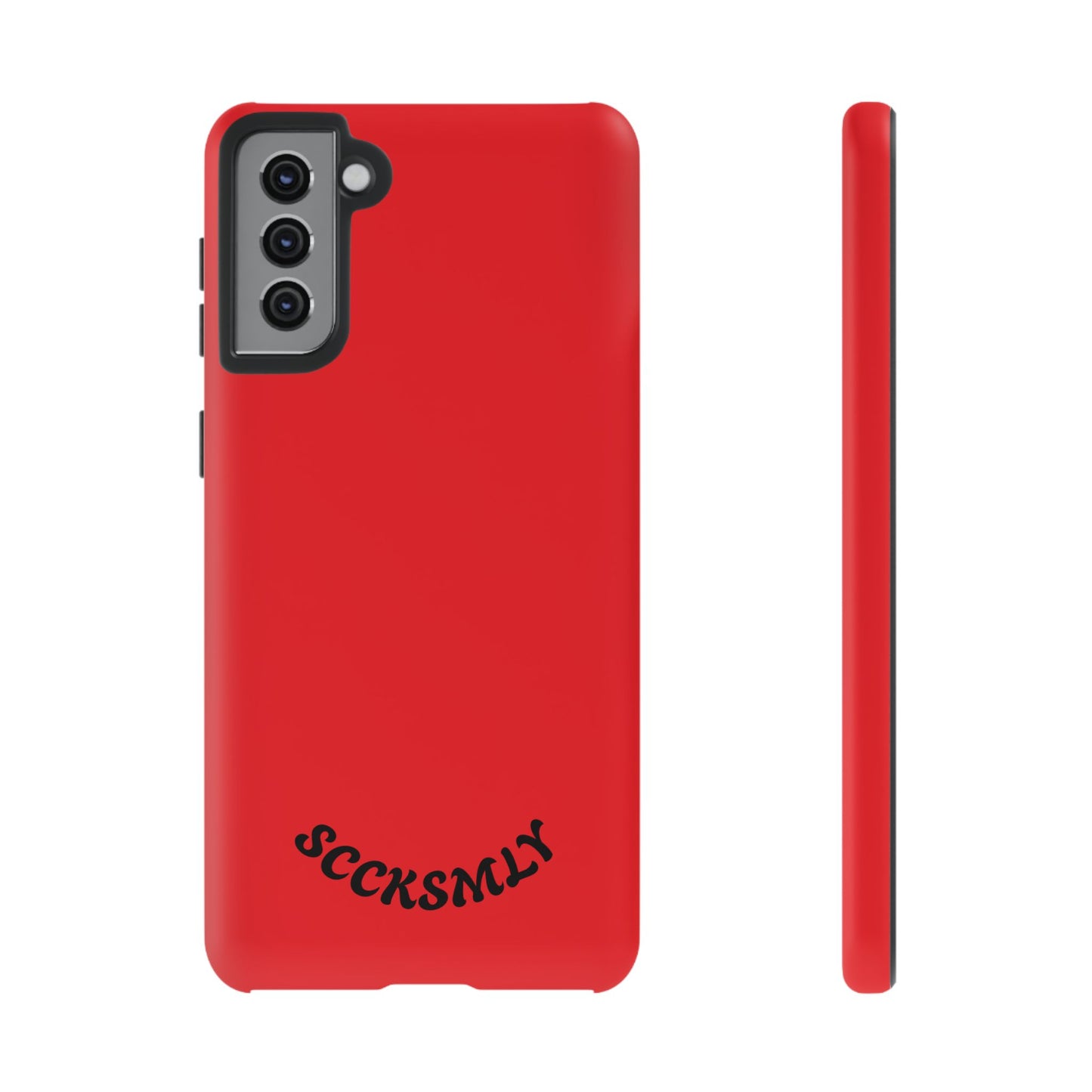 SOLID Screaming Red Tough Case for Samsung