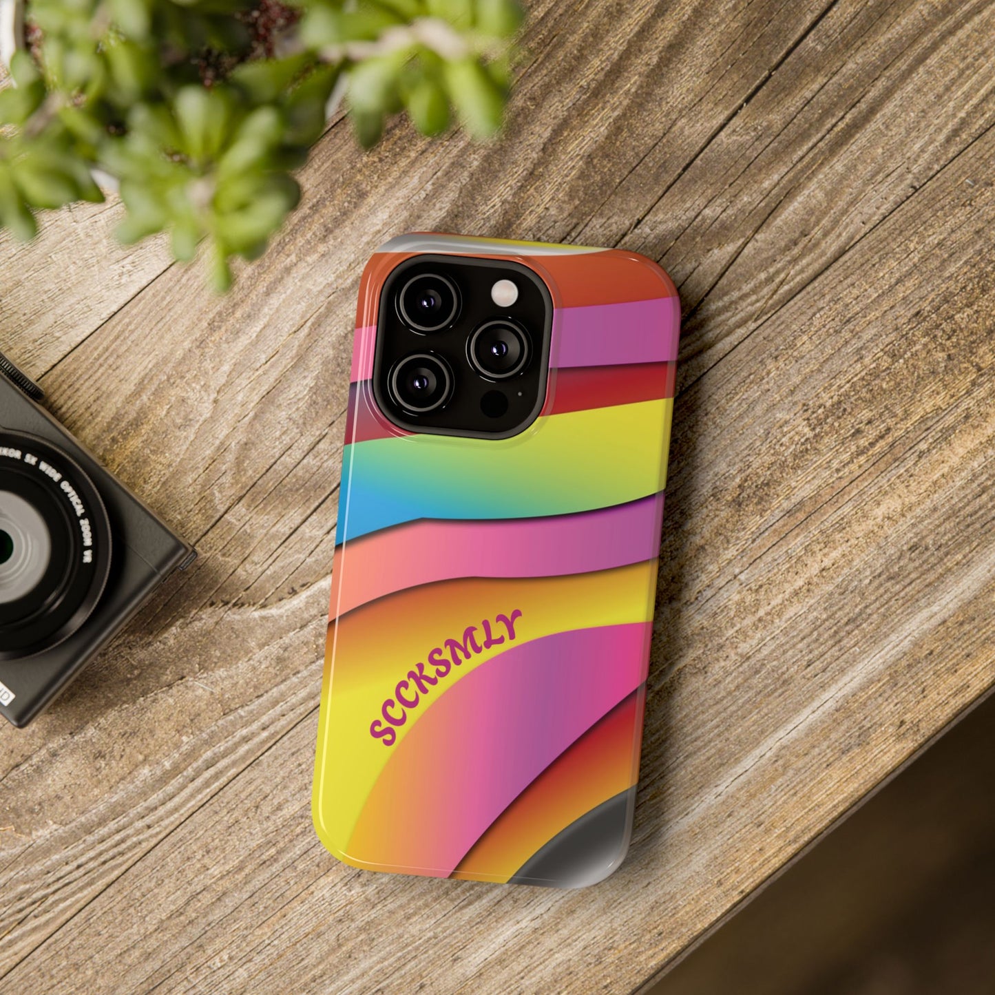 Modern Retro Rainbow Phone Case for Apple