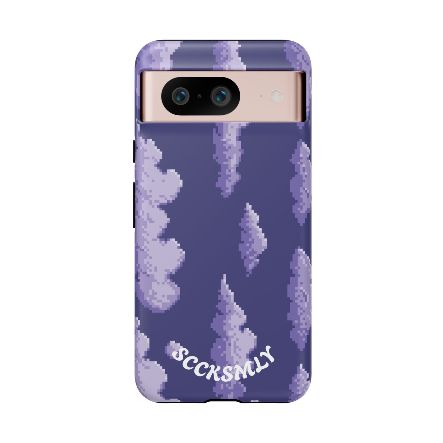 Lilac Pixel Cloud Tough Phone Case for Google Pixel