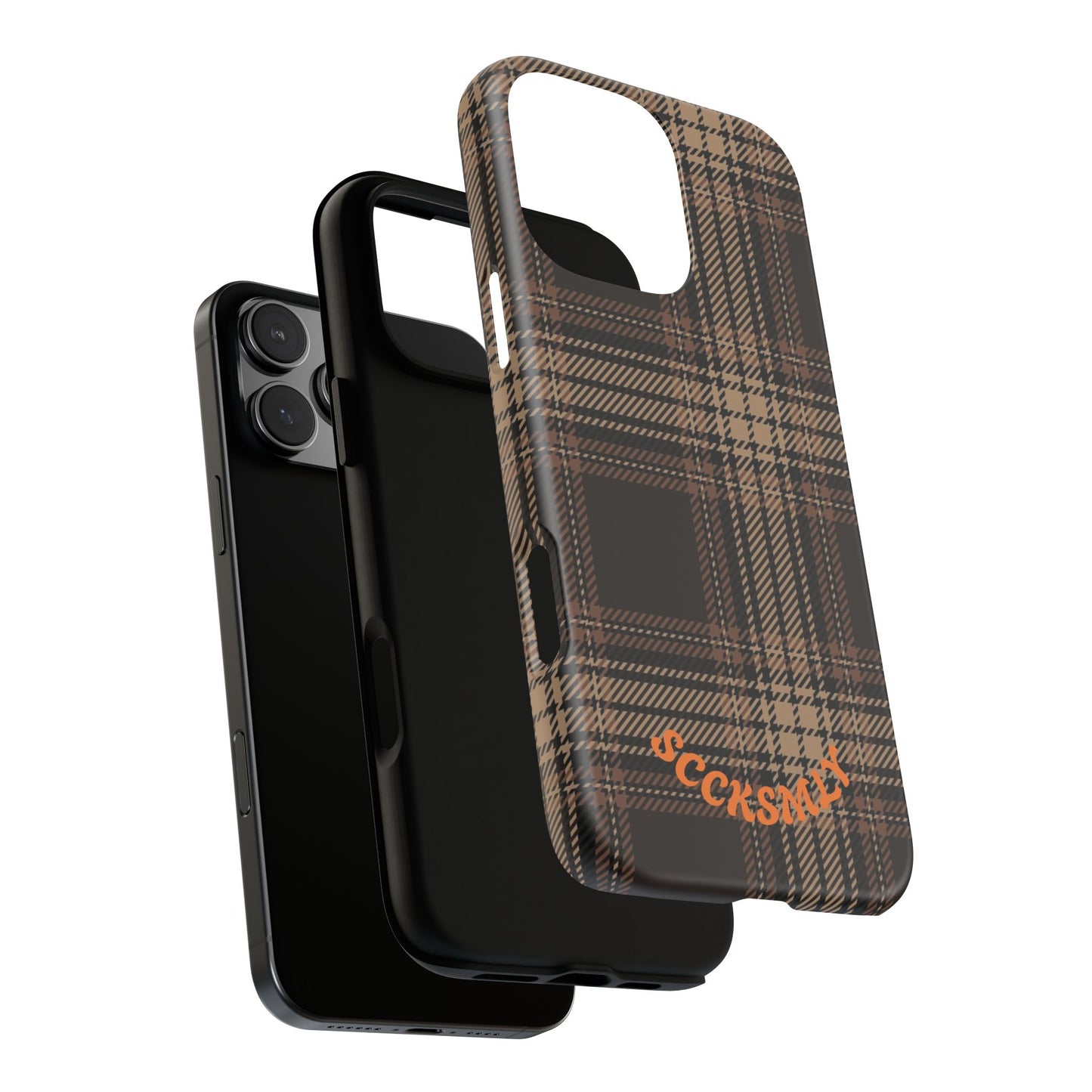 Brown Bread Plaid Tough Phone Case for Apple