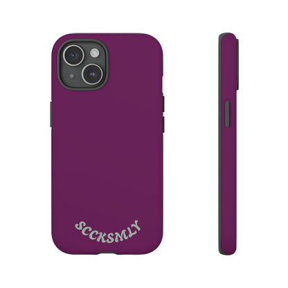 SOLID Amethyst Matte Tough Phone Case for Apple