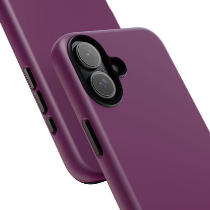 SOLID Amethyst Matte Tough Phone Case for Apple