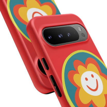 Red "SUNSHINE SMILE" Tough Phone Case for Google Pixel