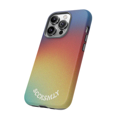 Faded Sunset Aura Tough Phone Case for Apple