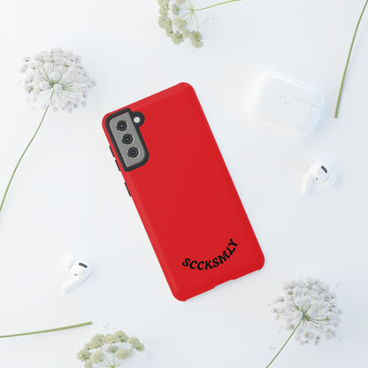 SOLID Screaming Red Tough Case for Samsung