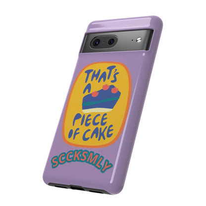 Light Purple "THAT'S A PIECE OF CAKE" Tough Phone Case for Google Pixel