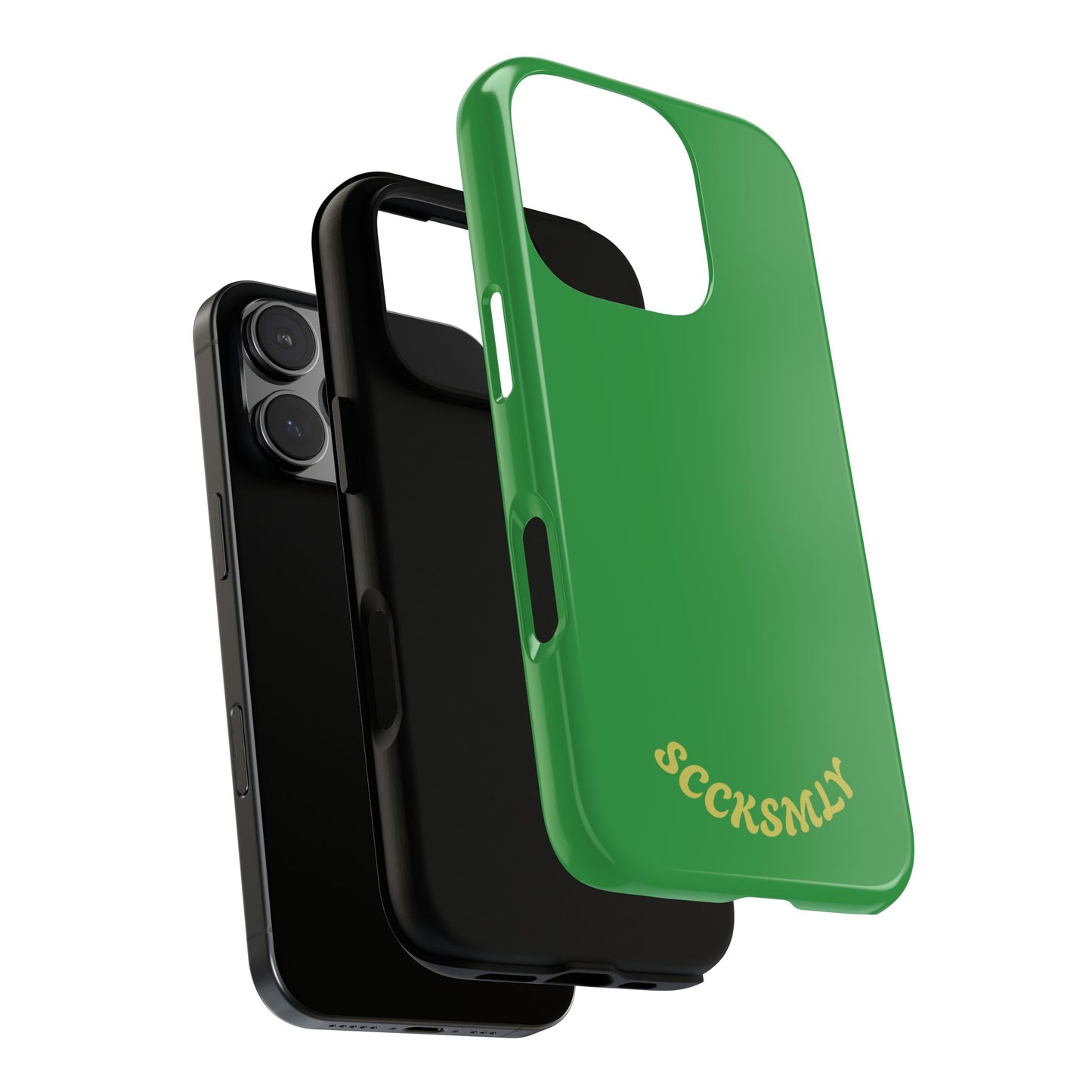 SOLID Green Grin Tough Case for Apple