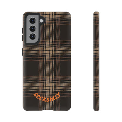 Brown Bread Plaid Tough Phone Case Samsung